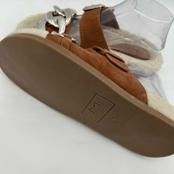 Marc Fisher Fresno Shearling Slide Sandals - Picture 7 of 7